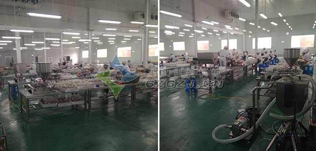 自動燒烤醬包裝機廠房內(nèi)實拍圖展示